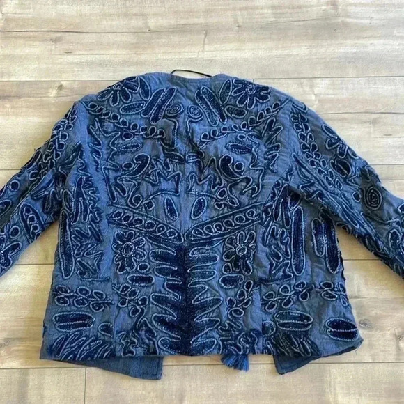 Zara Embroidered Jacket Sz XS - Picture 11 of 14